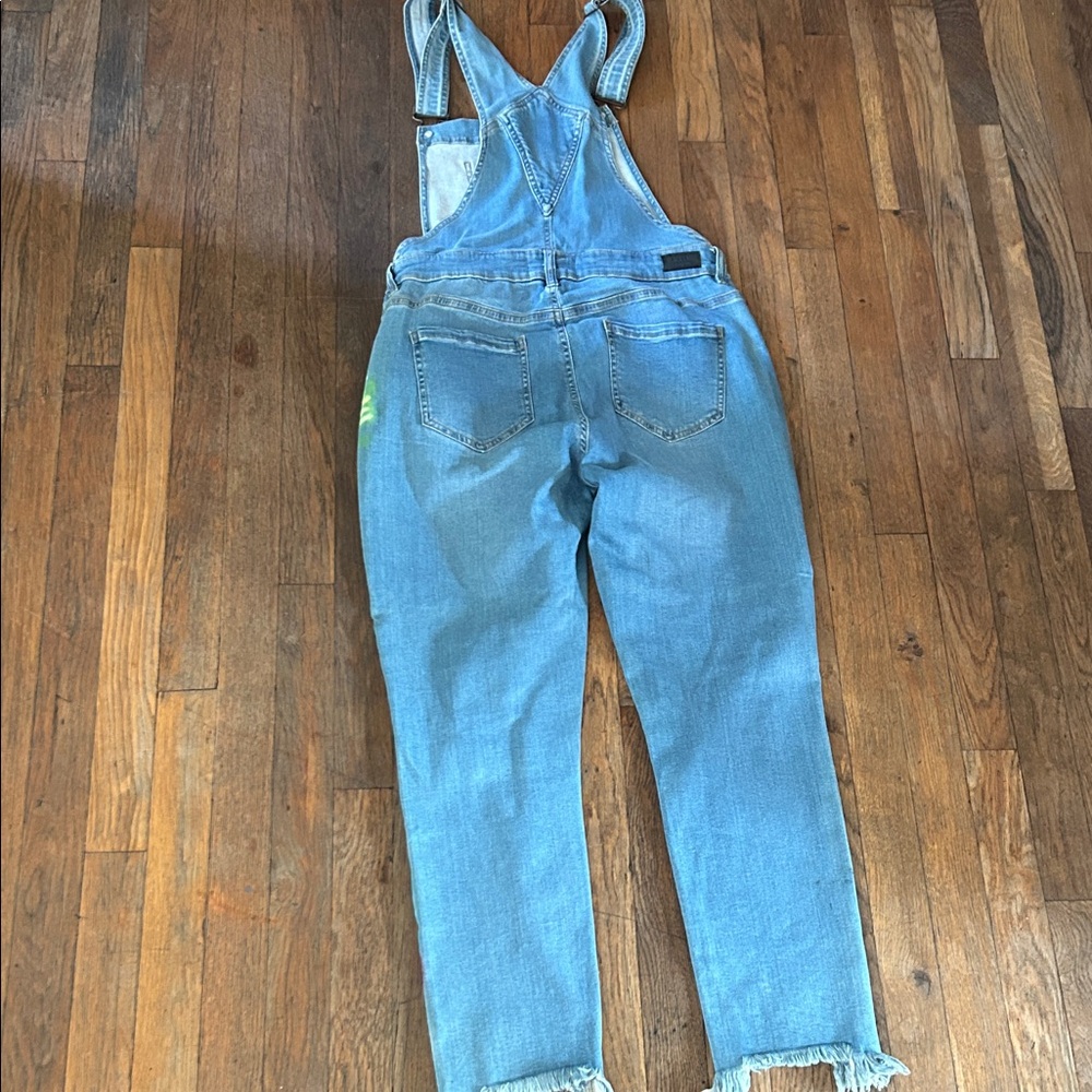 Colorful Graphic Denim Overalls - Picture 7 of 8